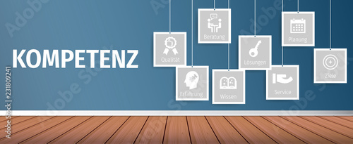Banner Kompetenz mit ikone