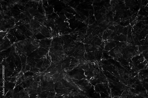 Black marble texture with natural pattern for background or design art work. Marble with high resolution