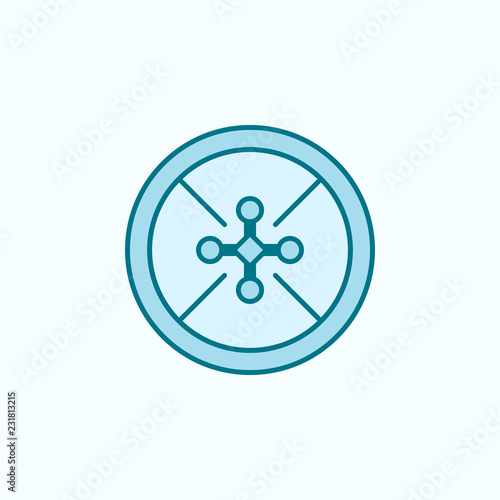 drone  field outline icon