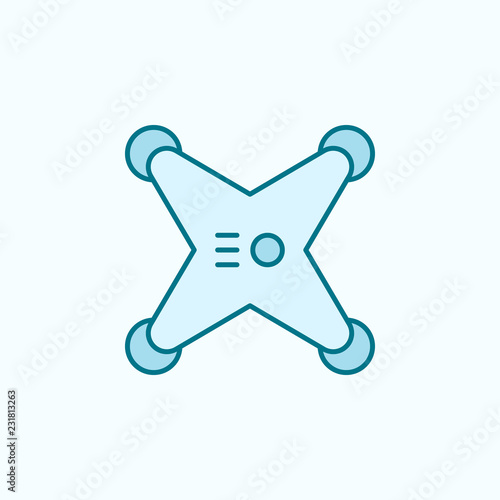 drone  field outline icon