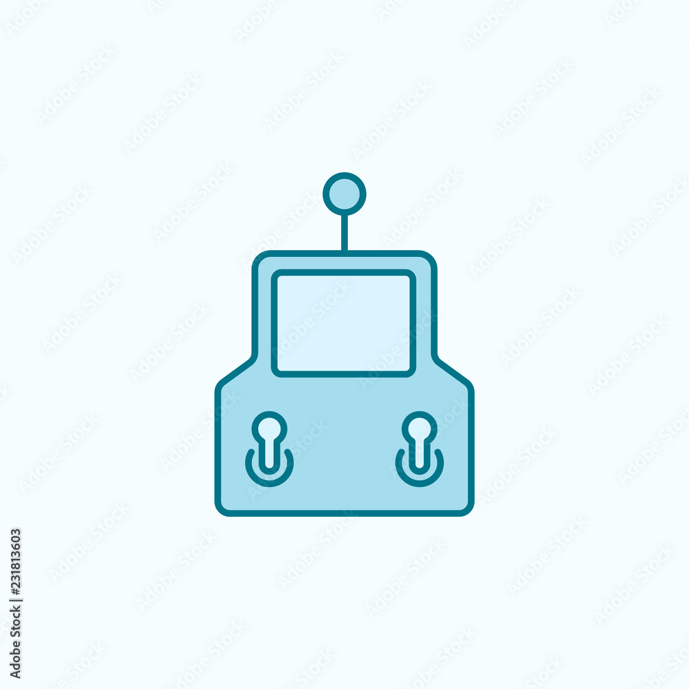 joystick field outline icon joystick field outline icon