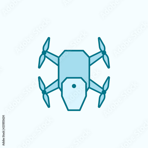 drone  field outline icon