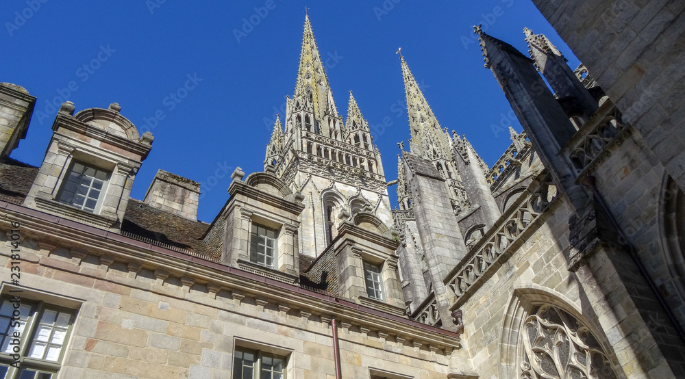 Beautiful Quimper, the city in Bretagne