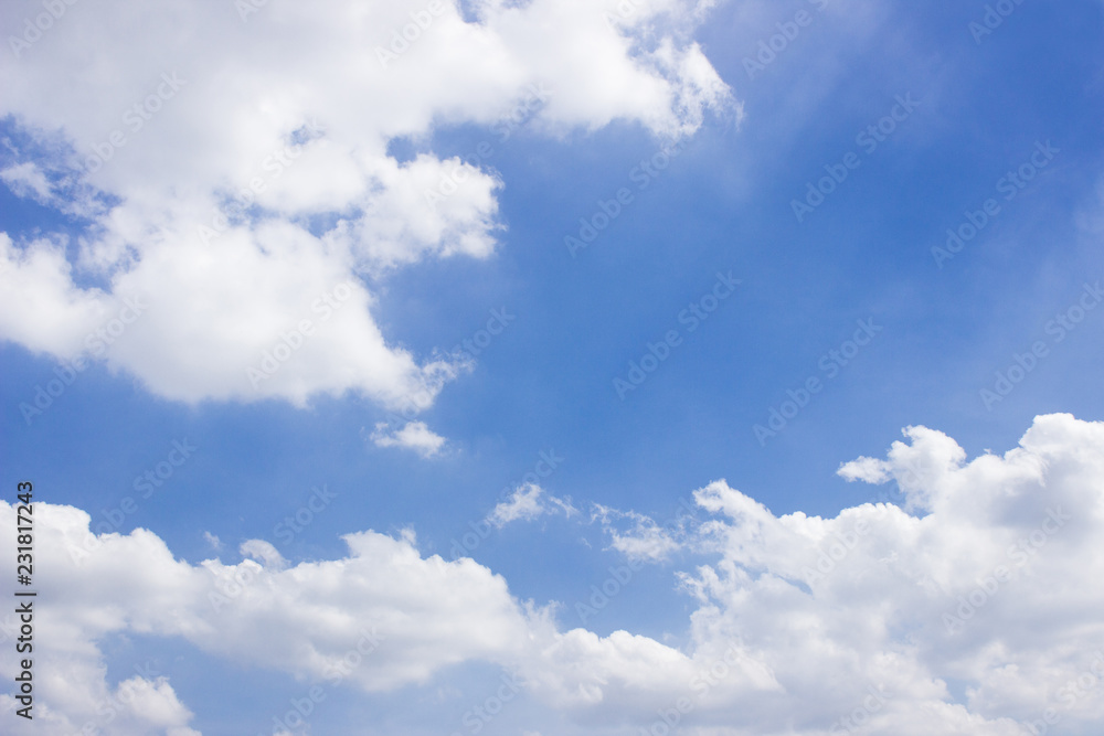 Obraz premium blue sky and cloud background