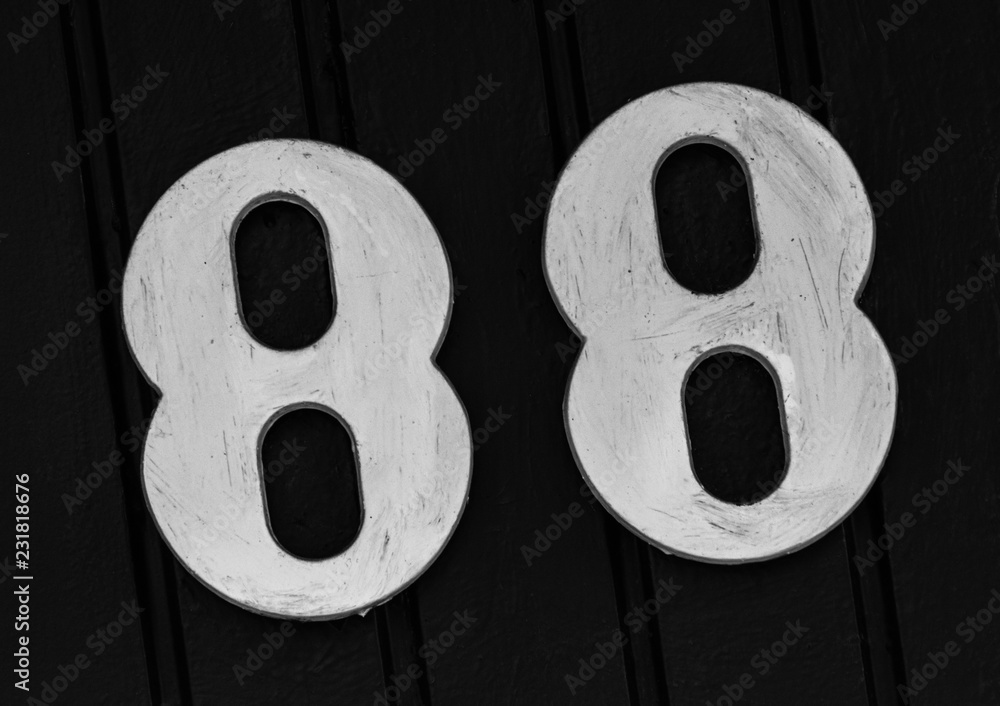 Fototapeta premium Hausnummer 88