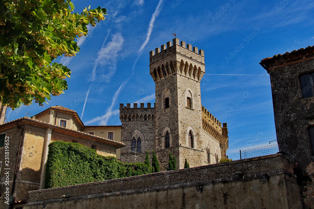Old castle in Tuscany (San Casciano dei Bagni)