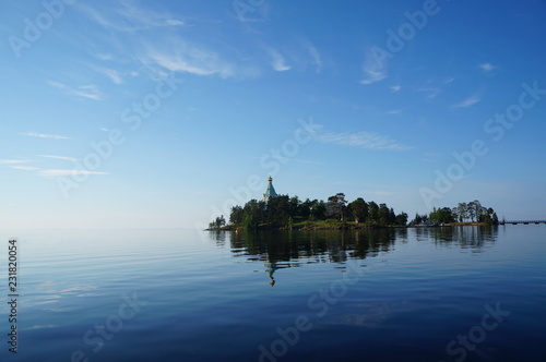 Lake and island photo