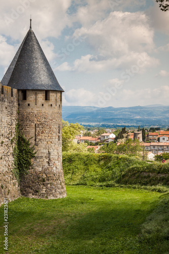 Carcassonne, France, The fortified city - Cité de Carcassonne - details