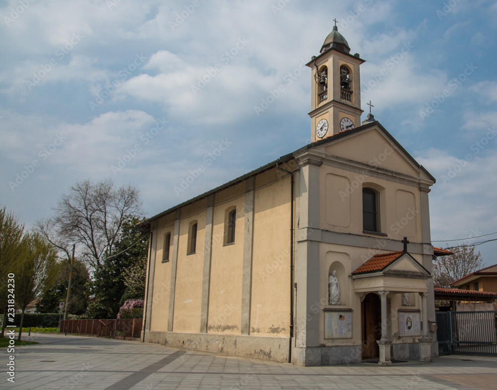Somma Lombardo VA, Italy, May 2018, Chiesa S. Margherita - church 