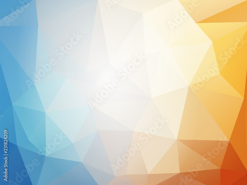orange blue summer geometric mosaic background