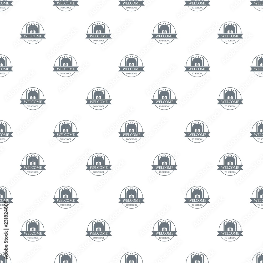 Backpack pattern vector seamless repeat for any web design Backpack pattern vector seamless repeat for any web design