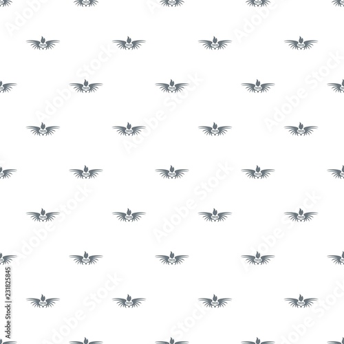 Phenix wing pattern vector seamless repeat for any web design © ylivdesign