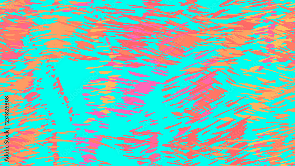 Abstract pattern of chaotic color strokes, dots, scratches The idea of bright packaging design, tiles, textiles, backgrounds, wallpapers, covers Brush strokes, strokes, streaks of paint