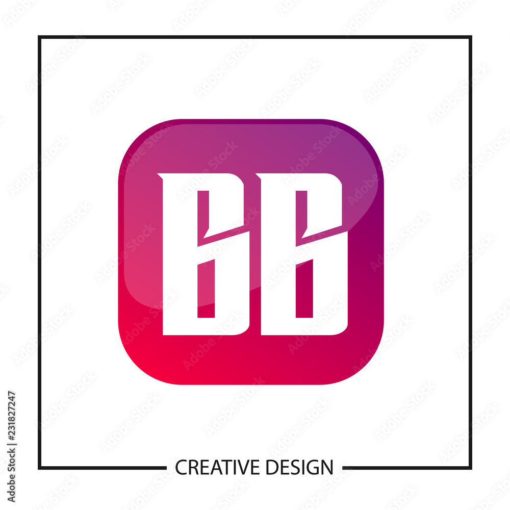 Initial Letter BB Logo Template Design Vector Illustration Initial Letter BB Logo Template Design Vector Illustration