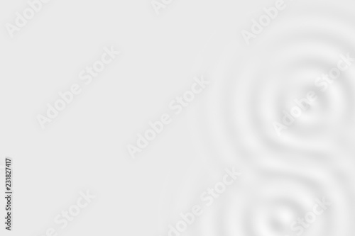 Top view of white lotion drop splash, soft background texture