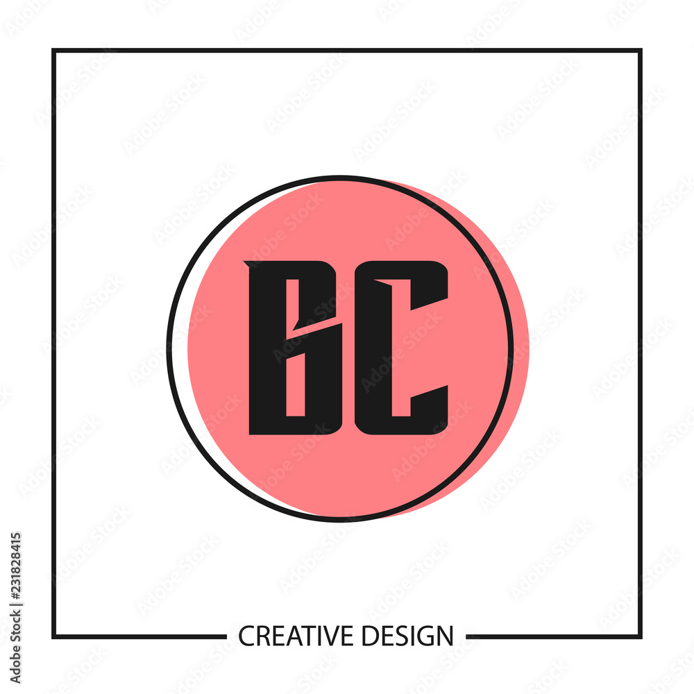 Initial Letter BC Logo Template Design Vector Illustration Initial Letter BC Logo Template Design Vector Illustration