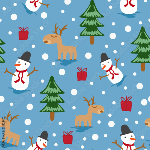 Colorful christmas seamless...