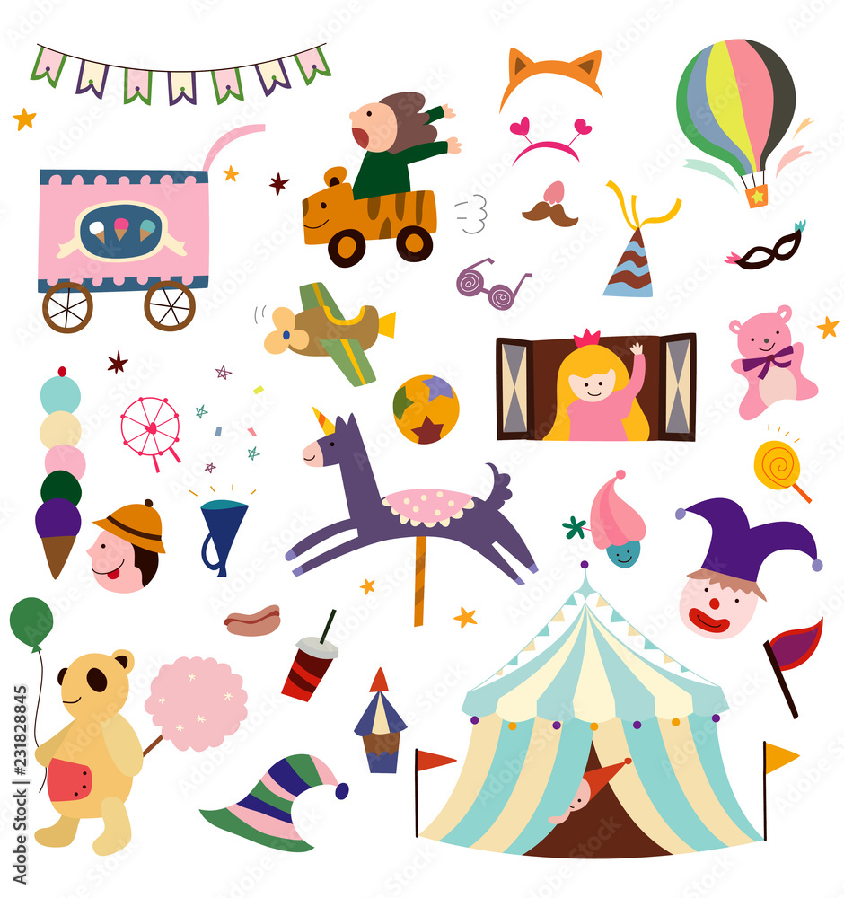 Circus items Circus items