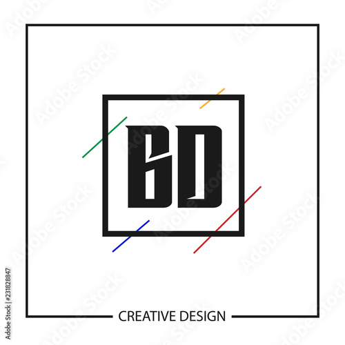 Initial Letter BD Logo Template Design Vector Illustration