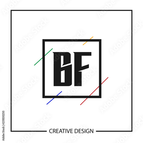 Initial Letter BF Logo Template Design Vector Illustration