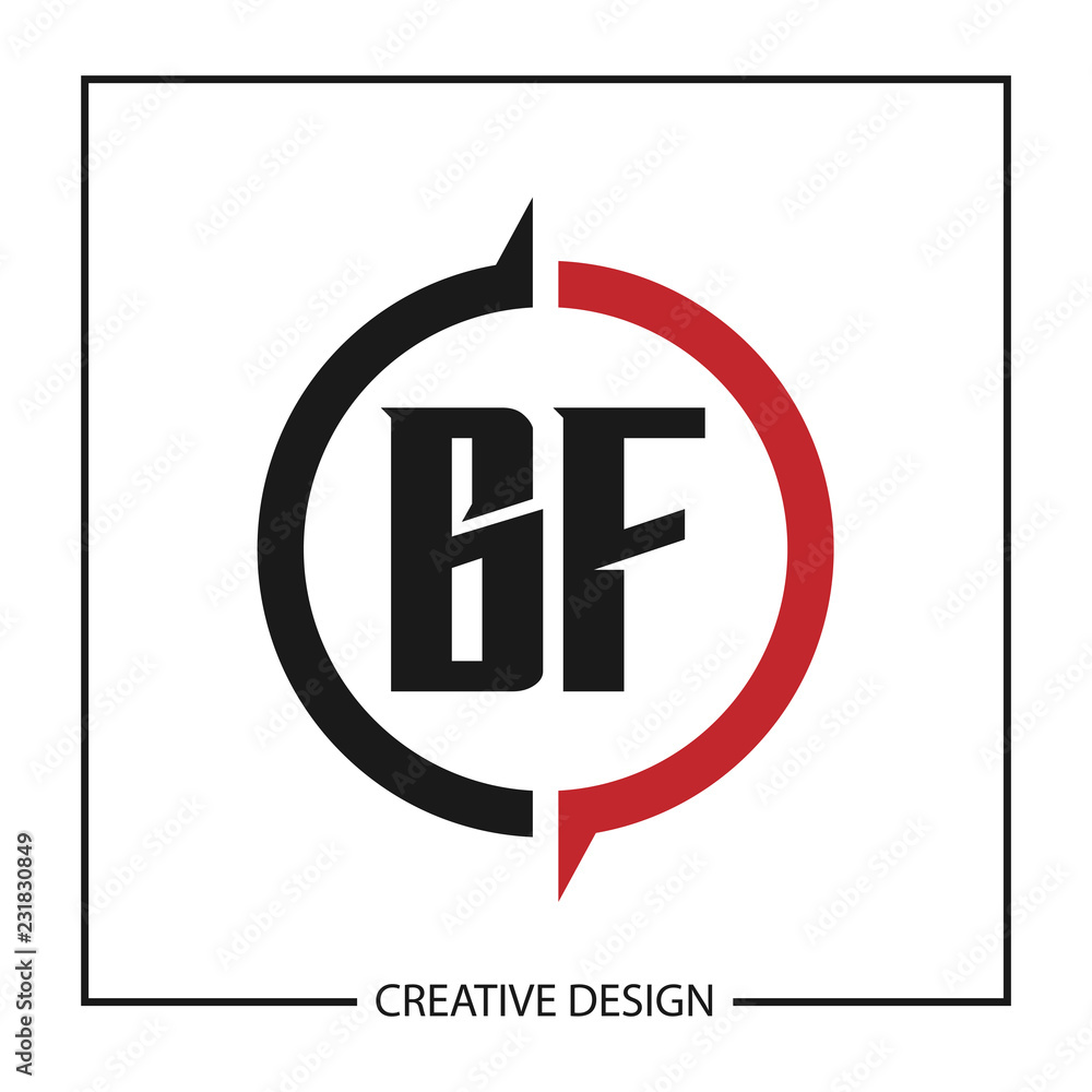 Initial Letter BF Logo Template Design Vector Illustration Initial Letter BF Logo Template Design Vector Illustration