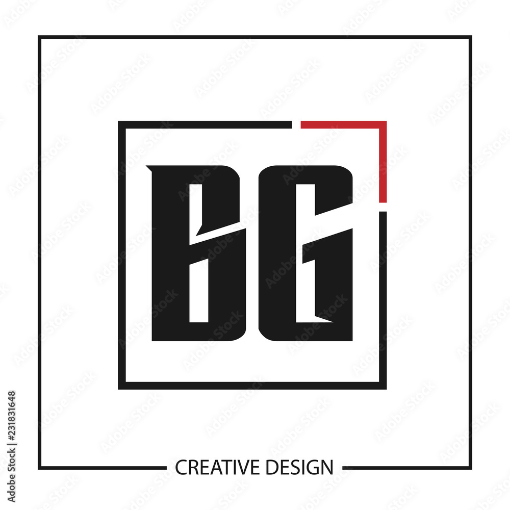 Initial Letter BG Logo Template Design Vector Illustration Initial Letter BG Logo Template Design Vector Illustration