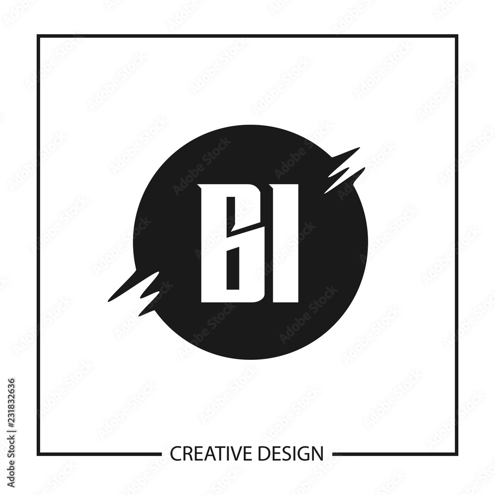 Initial Letter BI Logo Template Design Vector Illustration Initial Letter BI Logo Template Design Vector Illustration