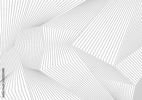 Abstract grey 3d lines refraction minimal background
