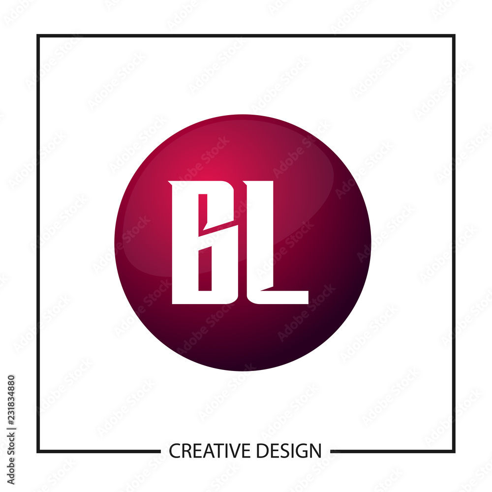 Initial Letter BL Logo Template Design Vector Illustration Initial Letter BL Logo Template Design Vector Illustration