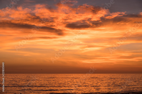 sunset over the sea Santa Monica © Silvia