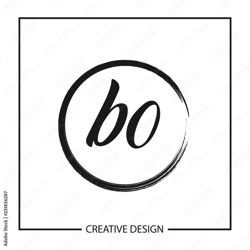 Initial Letter BO Logo Template Design Vector Illustration