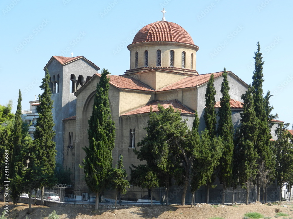 Kerameikos cemetery, Agia Triada church, Athens, Greece
