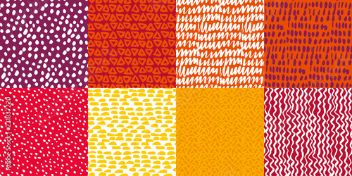 Colorful kiddy background set.