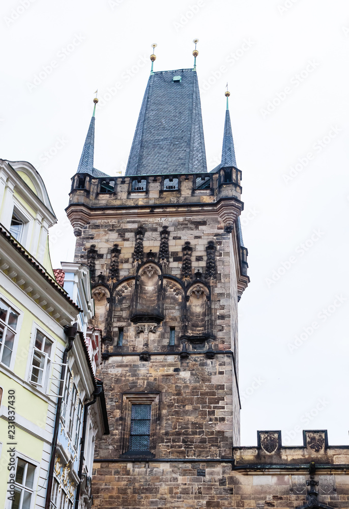 Lesser Town Bridge Tower. Prague.  Czech Republic