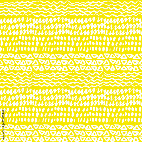 Naive hand drawn doodle seamless pattern.