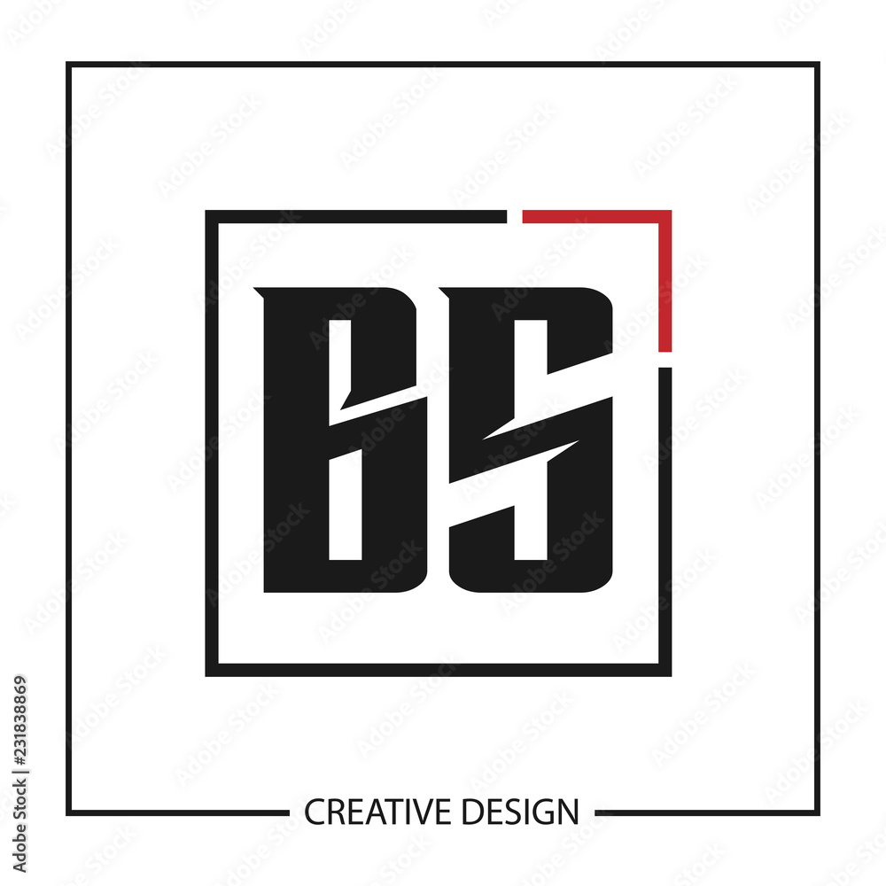 Initial Letter BS Logo Template Design Vector Illustration Initial Letter BS Logo Template Design Vector Illustration