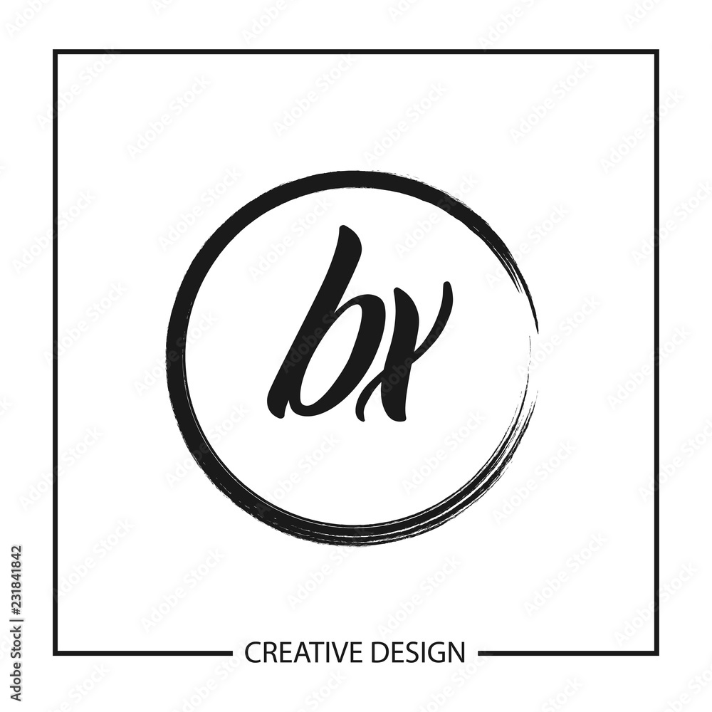 Fototapeta premium Initial Letter BX Logo Template Design Vector Illustration