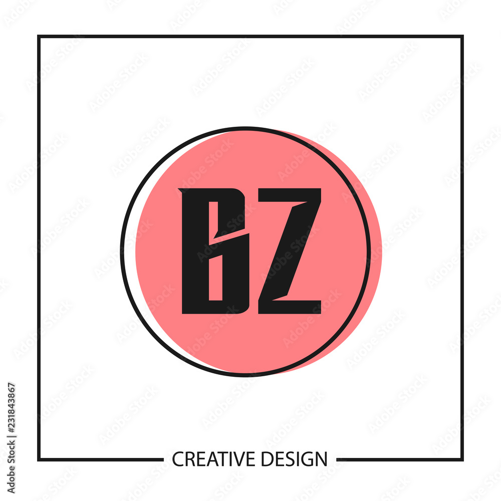 Initial Letter BZ Logo Template Design Vector Illustration Initial Letter BZ Logo Template Design Vector Illustration