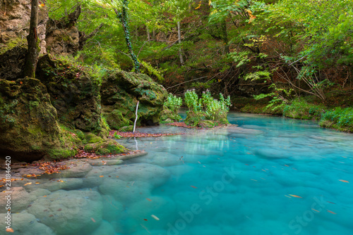 Source of Urederra river in Baquedano, Navarre, Spain photo