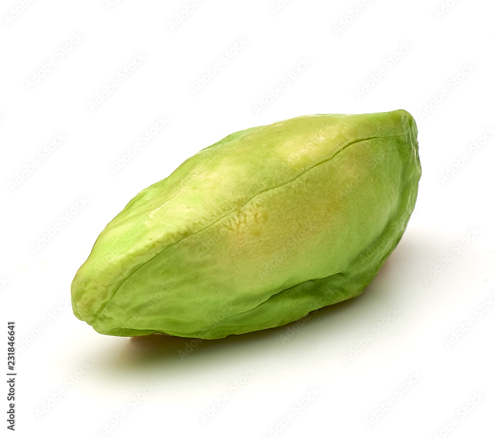 Peeled pistachio isolated on white background Peeled pistachio isolated on white background