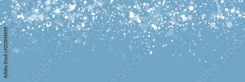 Christmas Banner Background with Snowflakes photo
