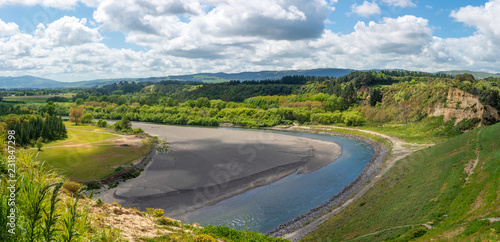 manawatu river flowing through lush countryside