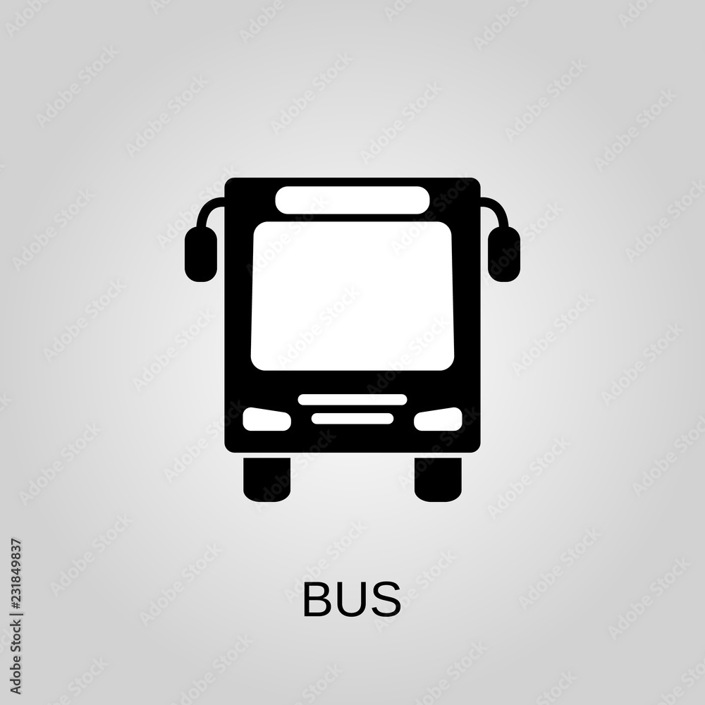 Bus icon. Bus symbol. Flat design. Stock - Vector illustration. Bus icon. Bus symbol. Flat design. Stock - Vector illustration.