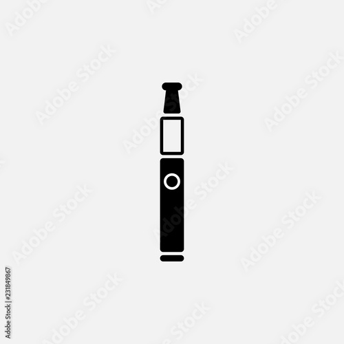 Vape icon. Electronic cigarette symbol. Flat design. Stock - Vector illustration.