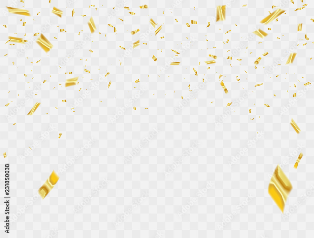 Fototapeta premium Celebration background template with confetti Colorful ribbons. luxury greeting rich card.