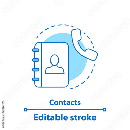 Contacts concept icon