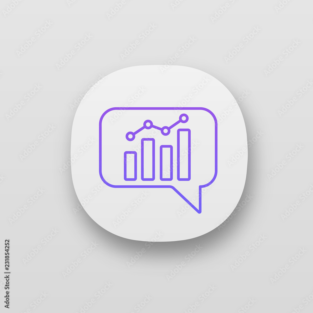 Chatbot graph app icon Chatbot graph app icon