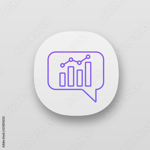 Chatbot graph app icon