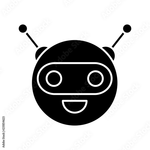 Chatbot glyph icon