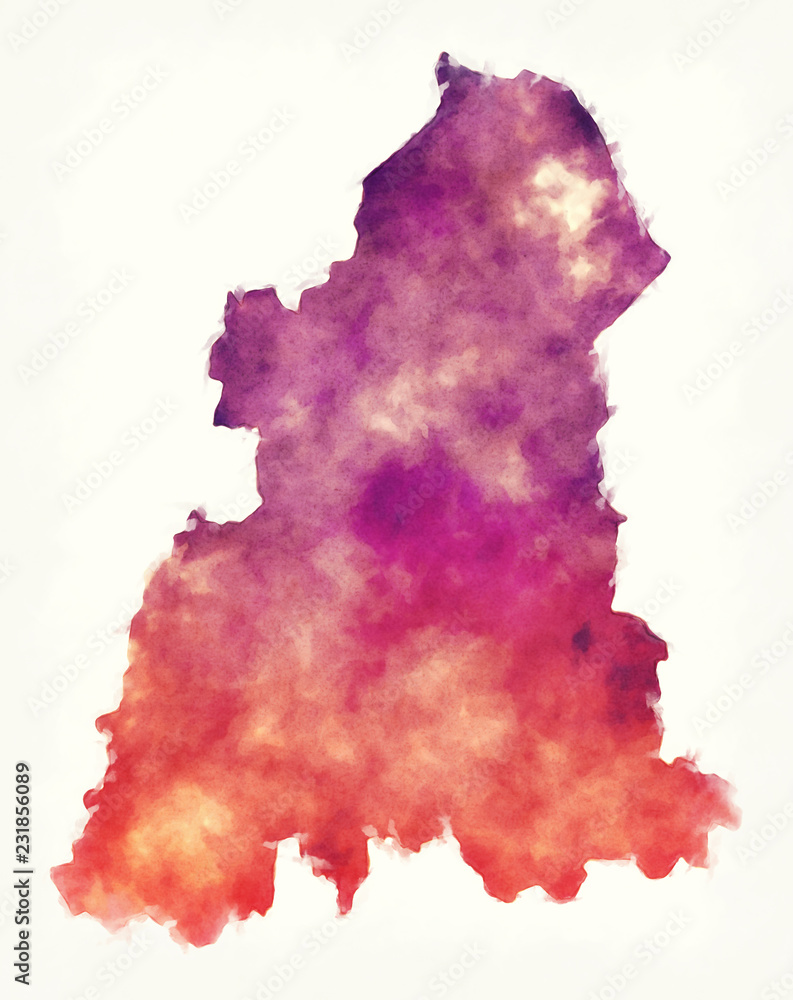 Kelantan federal territory map of Malaysia in front of a white